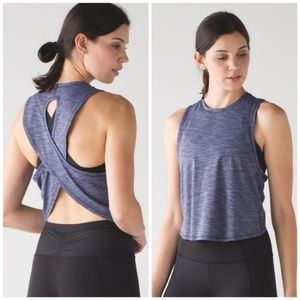 Lululemon Fast As Light Muscle Tank Emperor Blue